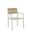 Градински Стол Алуминиев Savor Бял 55x58x63см