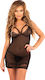 Livco Corsetti Мода Makrezian Lc 90545 Риза + чорапогащник Черно