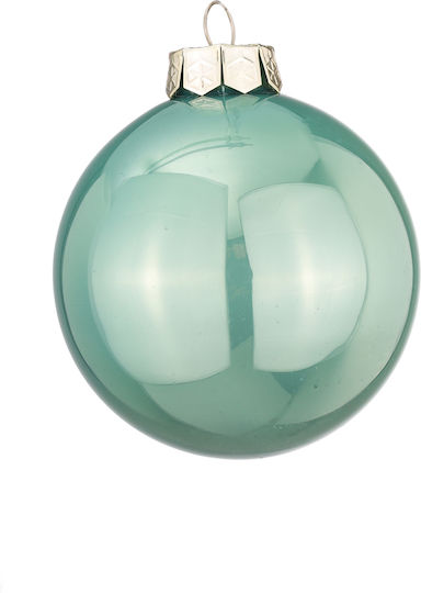 Hanging Ball Ornament Ornament Glass Turquoise