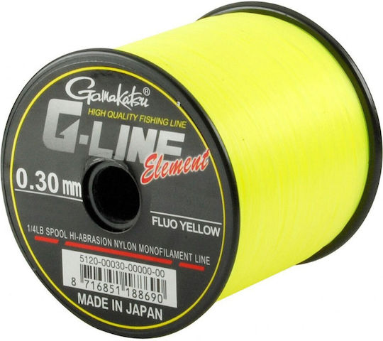 Gamakatsu G-line Πετονιά Ψαρέματος Κίτρινη 1325m / 0.3mm