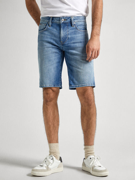 Pepe Jeans Ανδρική Βερμούδα Τζιν Μπλε