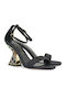 Fabric Sandals Black