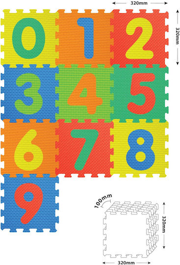 Puzzle de podea educativ pentru copii cu numere