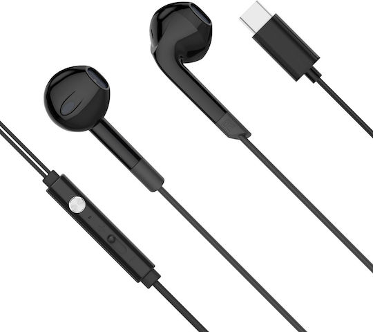 Kruger & Matz C2 In-Ear Freisprecheinrichtung Kopfhörer mit Stecker USB-C Schwarz