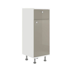 Zaria Cabinet de baie L30xA35xÎ85cm Glossy Grey/Alb