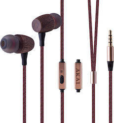 Akai Proffesional Btew200f In-ear Handsfree Ακουστικά με Βύσμα 3.5mm Καφέ Akai Proffesional Btew200f In-ear Handsfree Ακουστικά με Βύσμα 3.5mm Καφέ