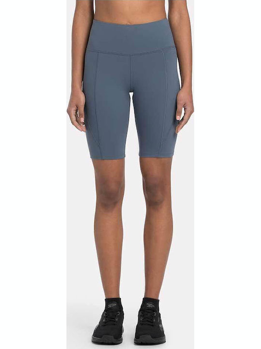 Schulung Frauen Fahrrad Leggings Hochgeschnitten Blau
