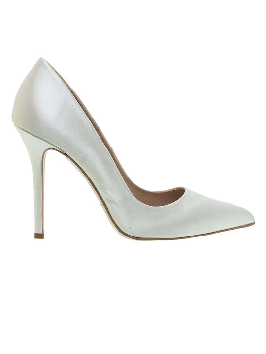 Mourtzi Pumps mit hohem Absatz Satin Ivory