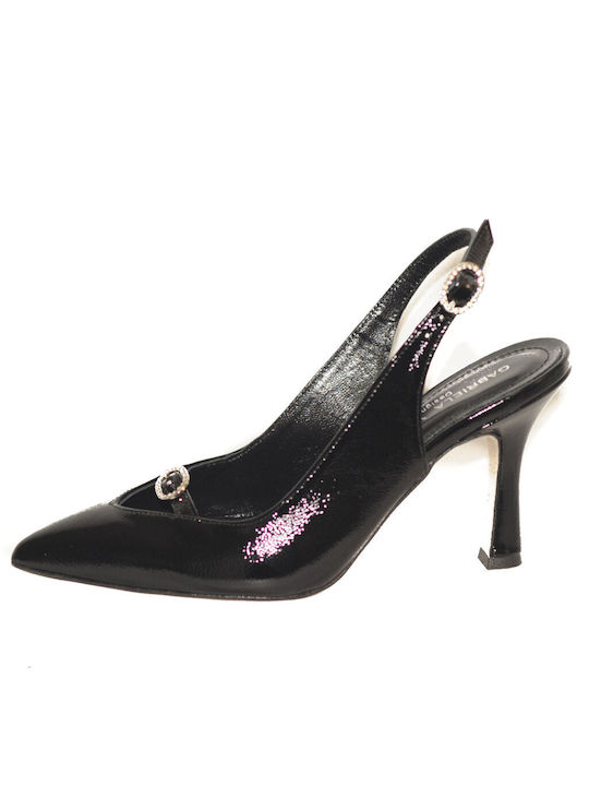 Gabriela Valeri Patent Leather Black Heels