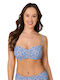 Strapless Bikini Top με Ενίσχυση Μπλε