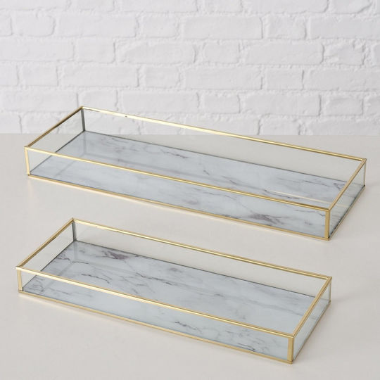 MSA Διακοσμητικός Δίσκος Marmor Rechteckig 32x12cm 2Stück