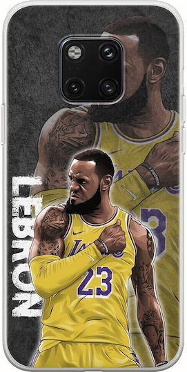 Nba Stars - Lebron James Umschlag Rückseite Silikon Mehrfarbig (Huawei Mate 20 Pro)
