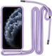 Back Cover Plastic / Silicon cu Curea Lila (Galaxy A25 5G)