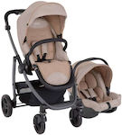 Graco Evo Trio Ρυθμιζόμενο Καρότσι 2 σε 1 Kατάλληλο για Nεογέννητο Μπεζ 9kg