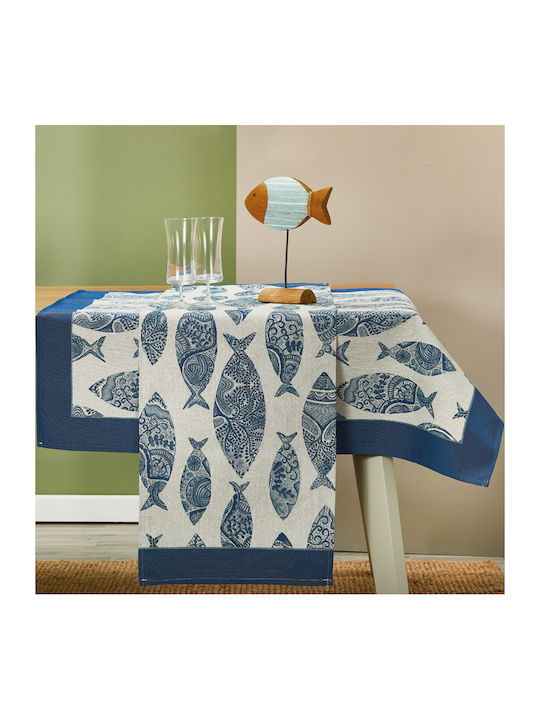 Whitegg Tablecloth Blue 140x200cm