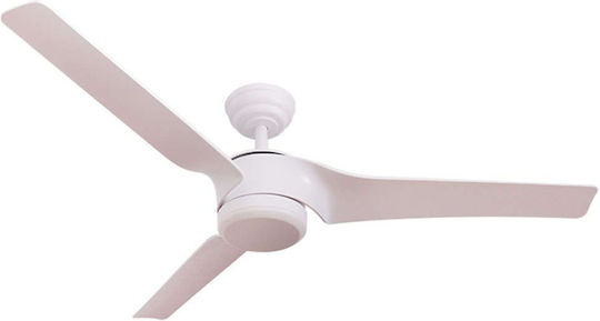 Zambelis Lights Ανεμιστήρας Οροφής 152cm με Φως White