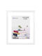 Tpster Wooden Photo Frame with White Frame
