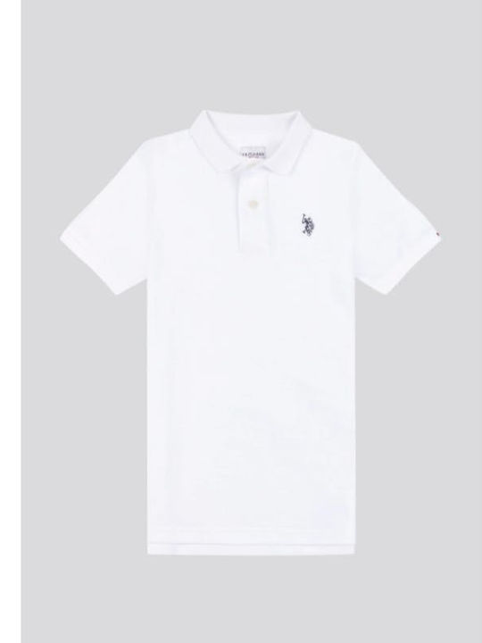 U.S. Polo Assn. Παιδικό Polo Κοντομάνικο Λευκό