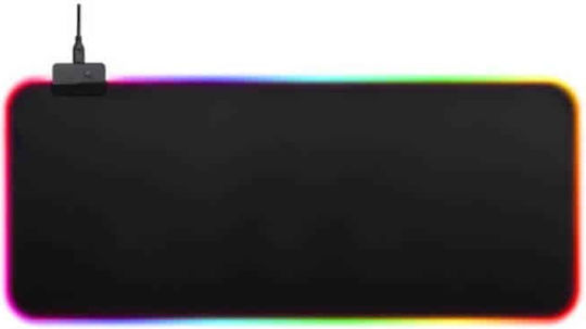 Edman Gaming Mouse Pad XXL (900mm) με RGB Φωτισμό μέσω USB Μαύρο