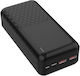 Platinet Power Bank 30000mAh Power Delivery Μαύρο