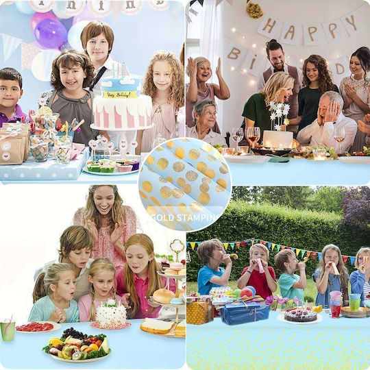 Τραπεζομάντηλο για Party Πλαστικό 183x137cm Μπλε T02115514-3