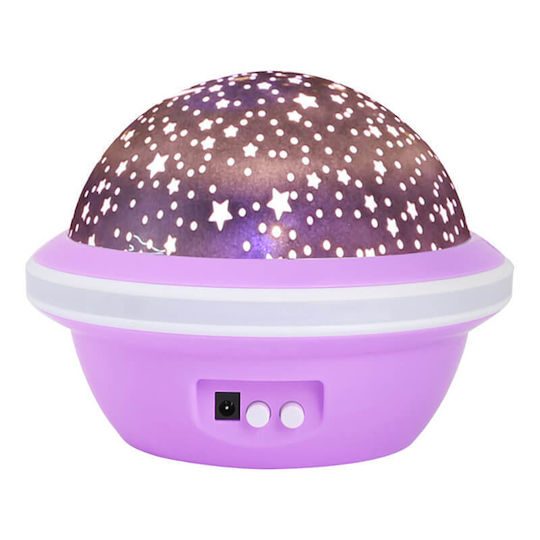 Edman Lumini LED Rotativ Lampă decorativă pentru copii Violet 14x11cm