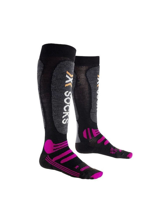 X-Socks Γυναικείες Κάλτσες Σκι & Snowboard Γκρι 1 Ζεύγος