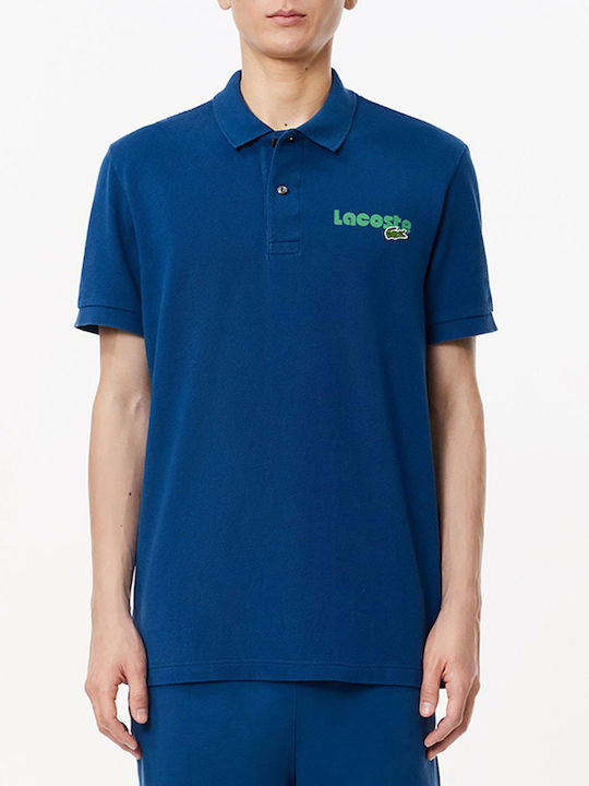 Lacoste Herren Kurzarmshirt Polo Blau