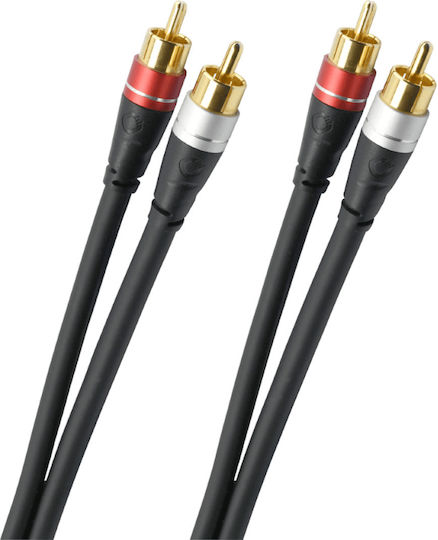 Oehlbach Audio Kabel 2x RCA-Stecker - 2x RCA-Stecker 0.5m