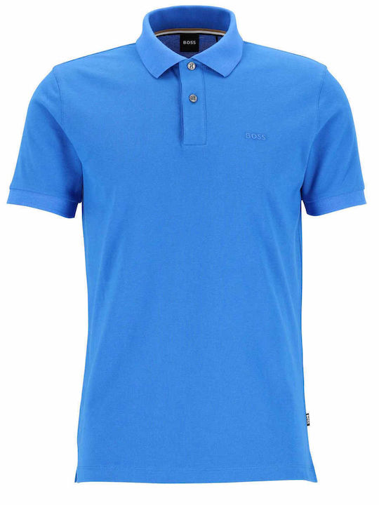 Hugo Boss Pallas Herren Shirt Polo Blue Rois