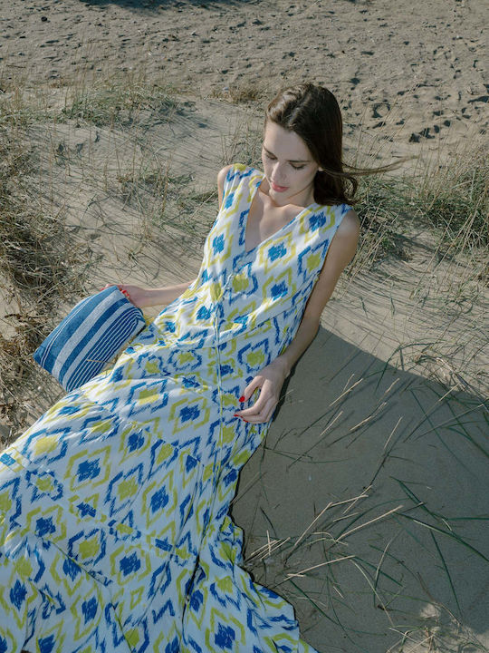 Achilleas Accessories Rochie Maxi de Vară Semiz...