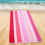 Lino Home Beach Towel Cotton Pink 180x90cm.