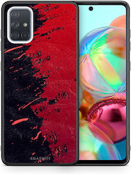 Red Paint Samsung Galaxy A71 Case