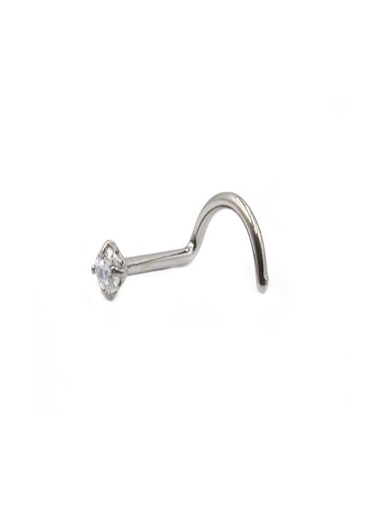 Poco Loco Nose Earring Titanium with Stones