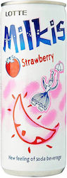Milkis Strawberry Carbonated Soft Drink Yogurt Strawberry Flavor 250ml Lotte Korean Strawberry Flavored Cream Soda