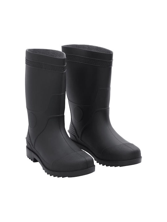 vidaXL Non-Slip Work Wellies Black