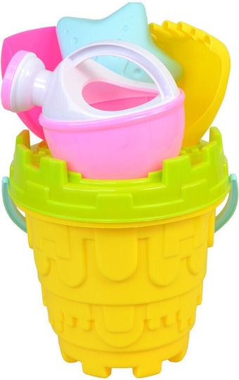 Androni Giocattoli Beach Bucket Set with Accessories Yellow