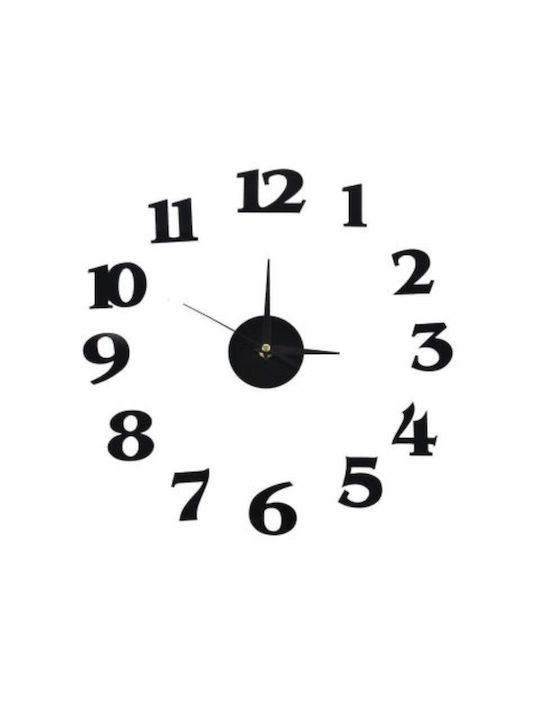 Edman 3D Wall Clock Black