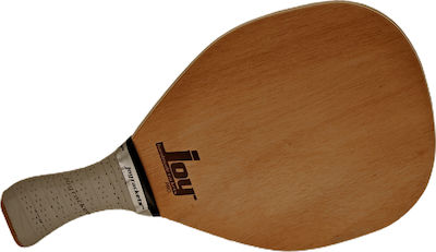 Joy Yatagan Beach Racket Brown 370gr with Slanted Handle Gray