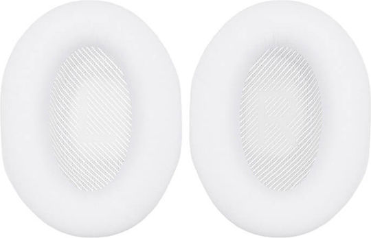 Set 2 Perne Edman pentru Urechi Bose Quietcomfort 35 35 II QC35 QC35 II Spumă cu Memorie Piele Ecologică Albă