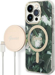 Guess Jungle Set Magsafe Case Wireless Charger Compatible Iphone 14 Pro Max Green Guess Jungle Set Magsafe Case Wireless Charger Compatible Iphone 14 Pro Max Green