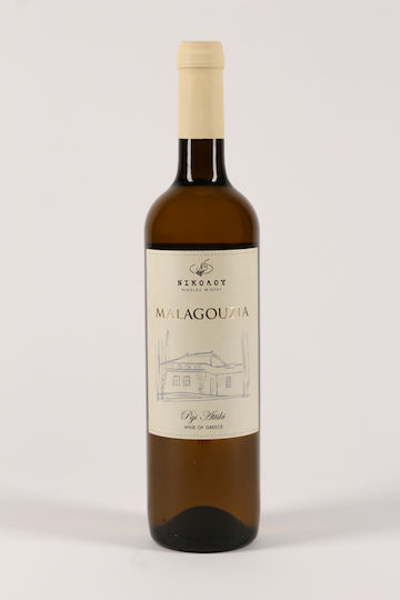 Oinopoieio Nikolou Wine Malagouzia White Dry 750ml