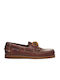Men's Leather Boat Shoes Brown