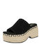 Laila Mule Sandal Καλοκαιρινές Γυναικείες Πλατφόρμες σε Στυλ Παντόφλας Μαύρες