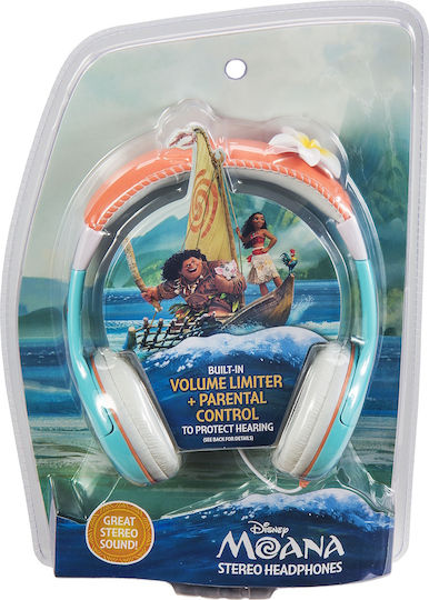 eKids Vaiana (Moana) Ενσύρματα Παιδικά Over Ear Ακουστικά Πολύχρωμα