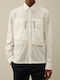 Μακρυμάνικo Overshirt Εκρού