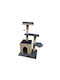 Denik Pets Scratching Post Cat Trees Gray 4 levels 50x40x85cm