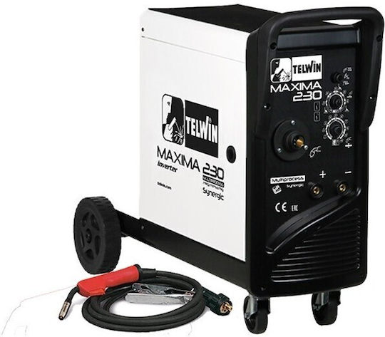 Telwin Ηλεκτροκόλληση Inverter MIG με Μέγιστο Ρεύμα Συγκόλλησης 18A και Κύκλο Εργασίας 60%