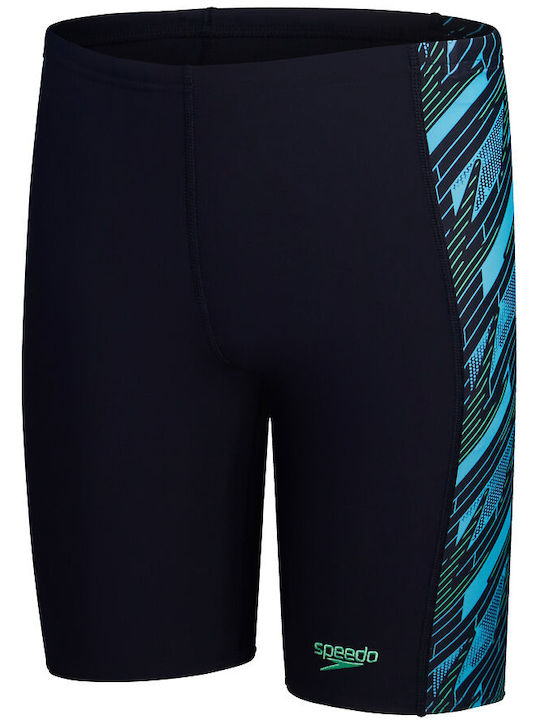 Speedo Hyperboom Panel Jammer Kids Swimwear Jammer True Navy