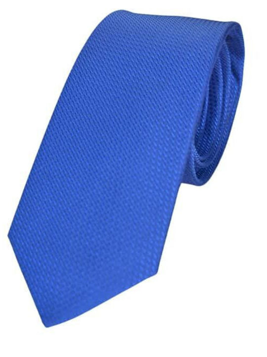 Cravată de mătase Octopus Blue Monochrome 7,5 Hm